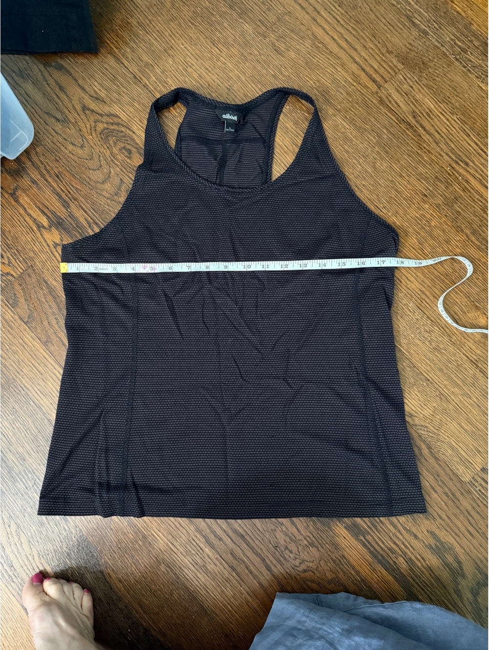 Allbirds Women's Black Racerback Athletic Tank Top Size L
